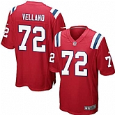 Nike Men & Women & Youth Patriots #72 Joe Vellano Red Team Color Game Jersey,baseball caps,new era cap wholesale,wholesale hats